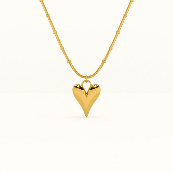 Heart Ball Chain Pendant