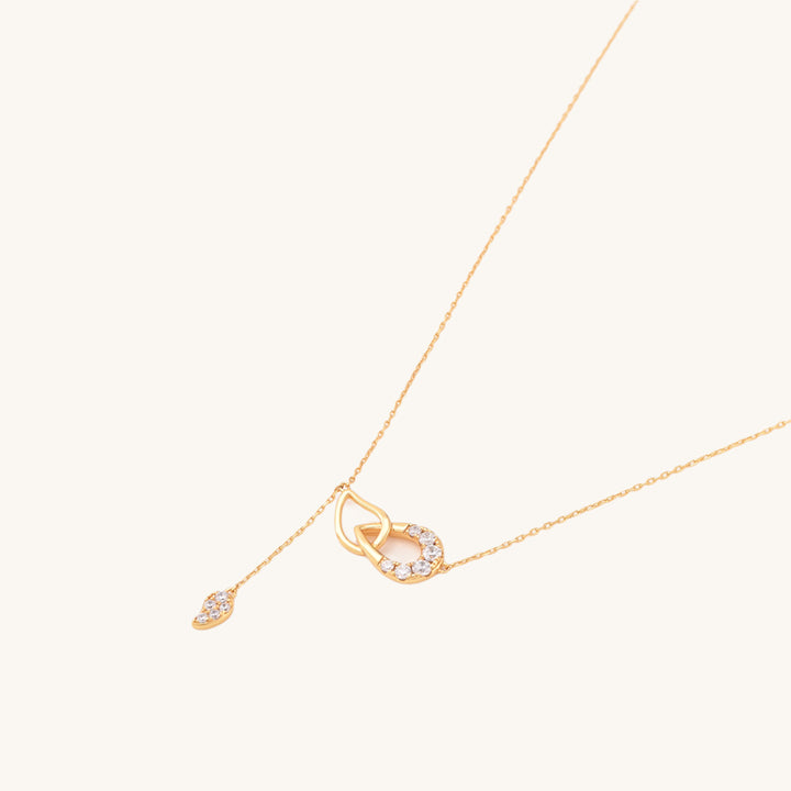 Shop Dew Drop Lariat Necklace | 18k Gold Vermeil Palmonas-2