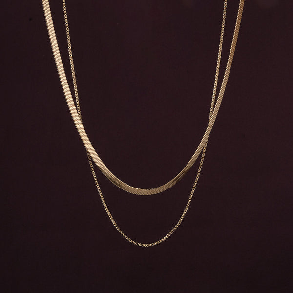 Double Chain Delight Necklace