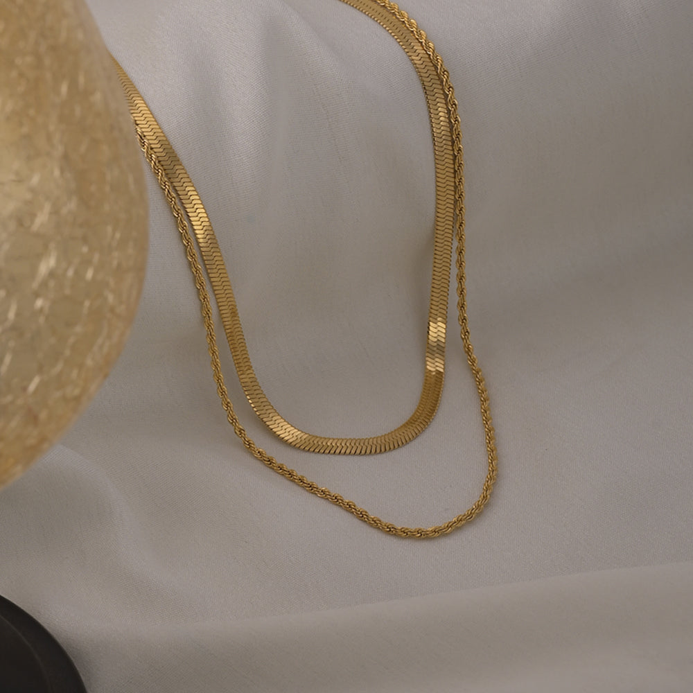Buy Rope N Snake Chain | Gold Plating – PALMONAS