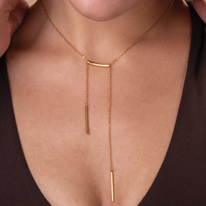 Shop Dangling Bar Necklace Palmonas-1