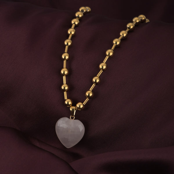 Shop Golden Romance Heart Pendant Necklace Palmonas-1