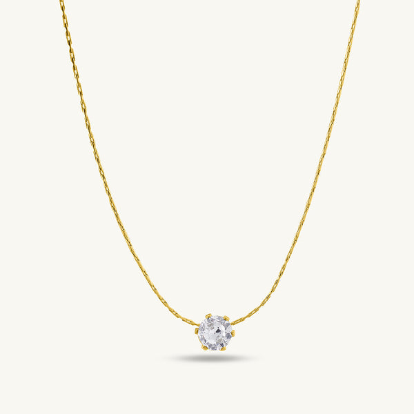 Delicate Diamond Studded Necklace