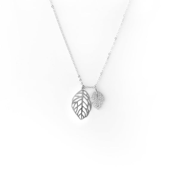 Autumn Fall Silver Pendants with Chain