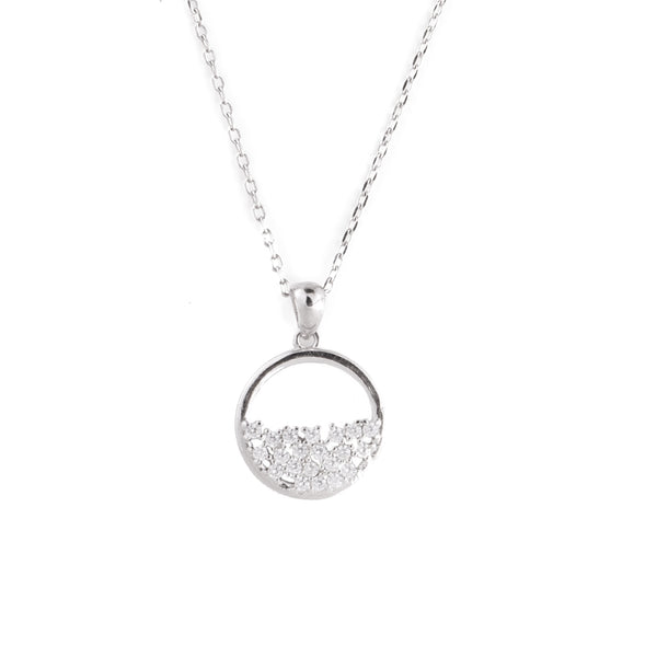 Collective Dazzle Silver Pendant with Chain