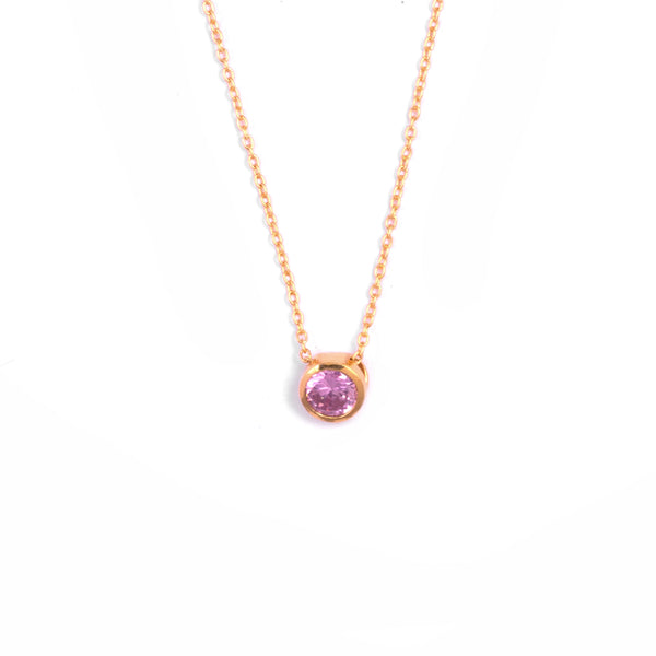 Baby Pink Golden Necklace