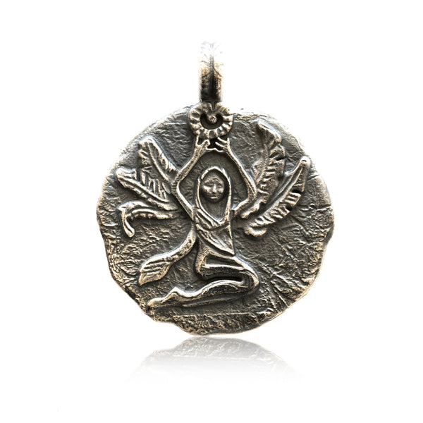Cosmic Silver Virgo Pendant