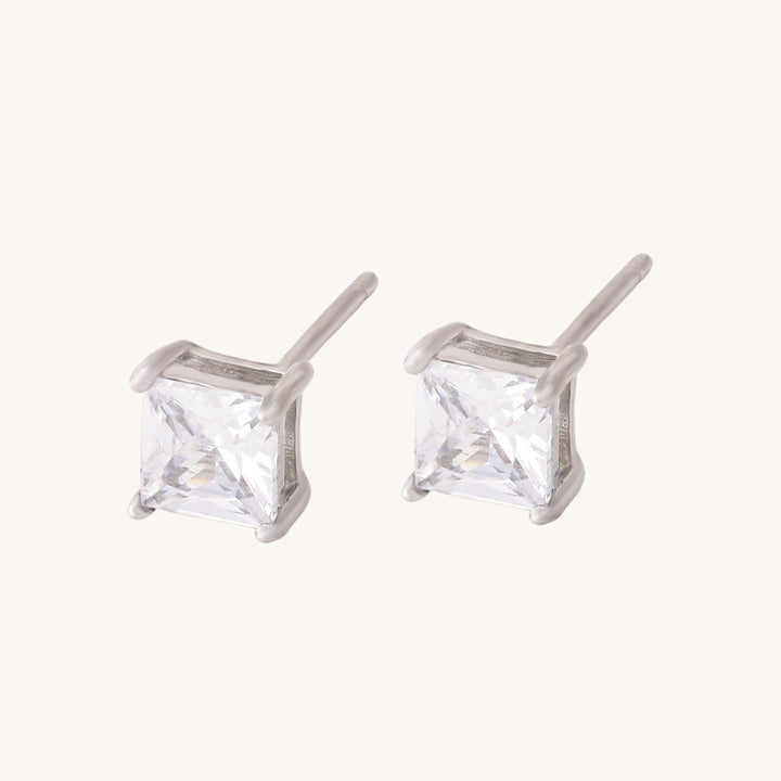 Shop Divine Princess Stud Earrings- 925 Silver Palmonas-3