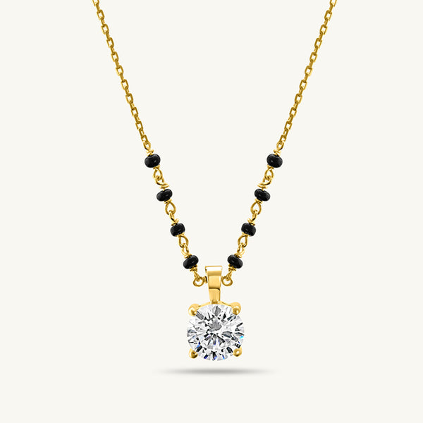 Royal Diamond Mangalsutra | BIS Hallmarked | 18k Gold Vermeil