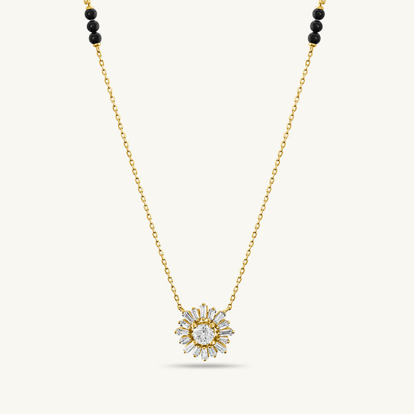 Hamsini Diamond Mangalsutra | BIS Hallmarked | 18k Gold Vermeil