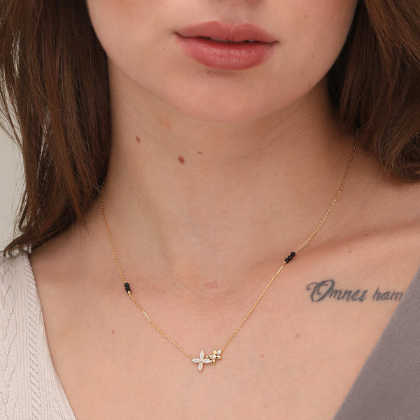 Manasvini Diamond Mangalsutra | BIS Hallmarked | 18k Gold Vermeil