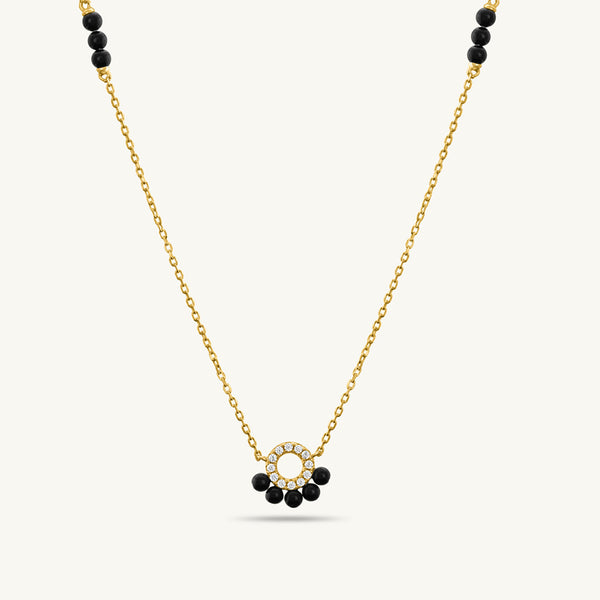 Tahakshi Diamond Mangalsutra   | BIS Hallmarked | 18k Gold Vermeil