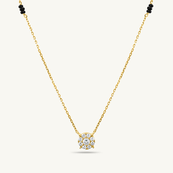 Sarvani Diamond Mangalsutra | BIS Hallmarked | 18k Gold Vermeil