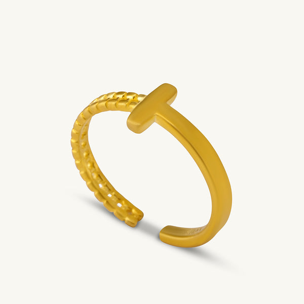 Gold Julienne Ring