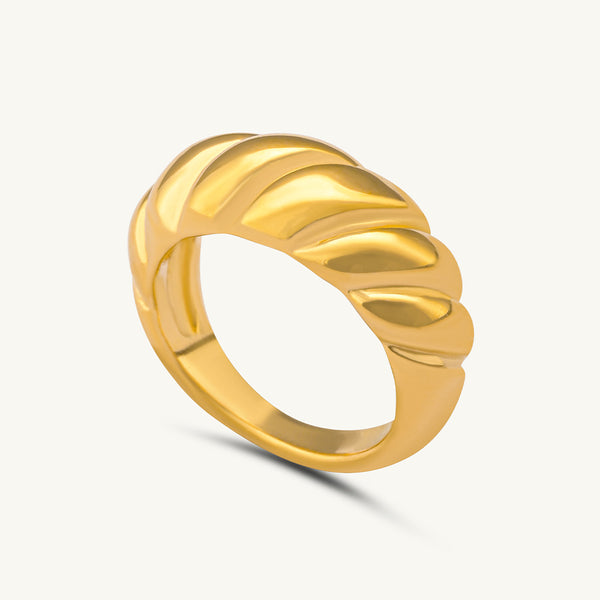 Twisted Croissant Ring