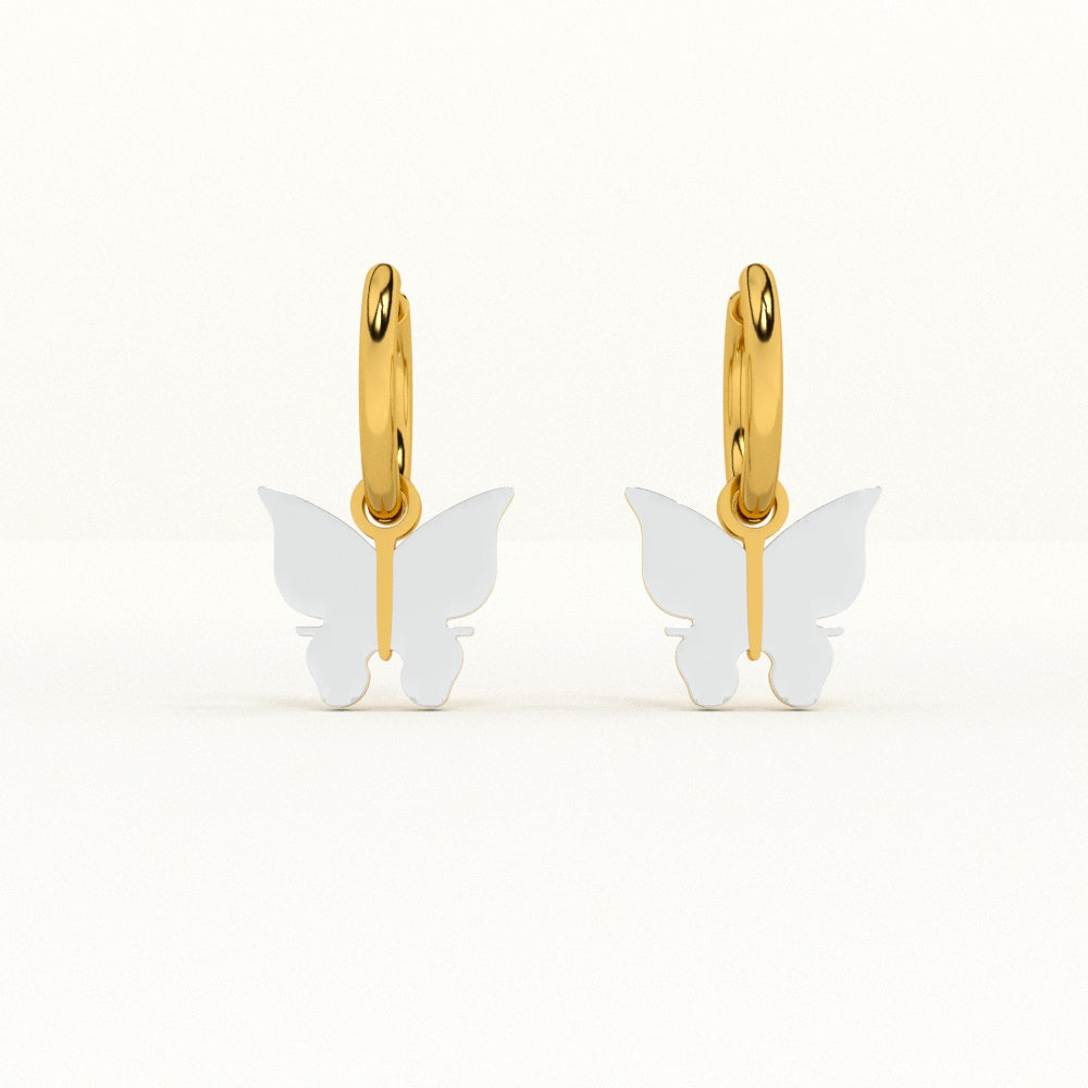 Annabelle Butterfly Hoop Earrings