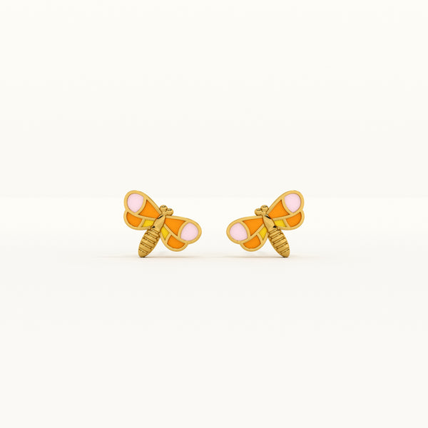 Cute Dragonfly 925 Silver Studs