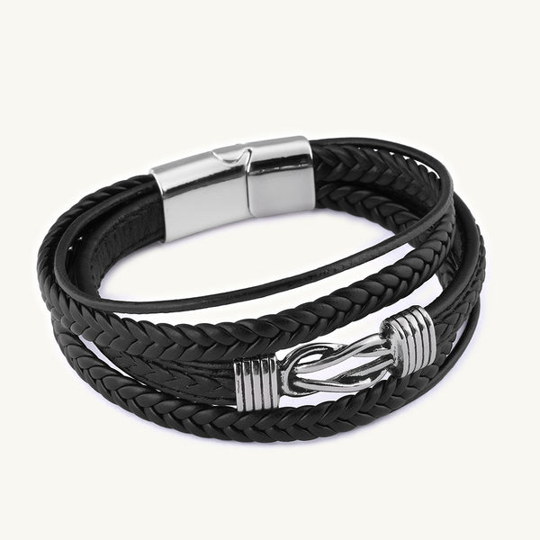 Multi-Strand Leather Bracelet