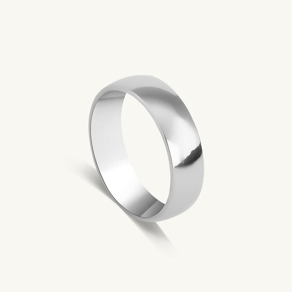 Plain Silver Band Ring