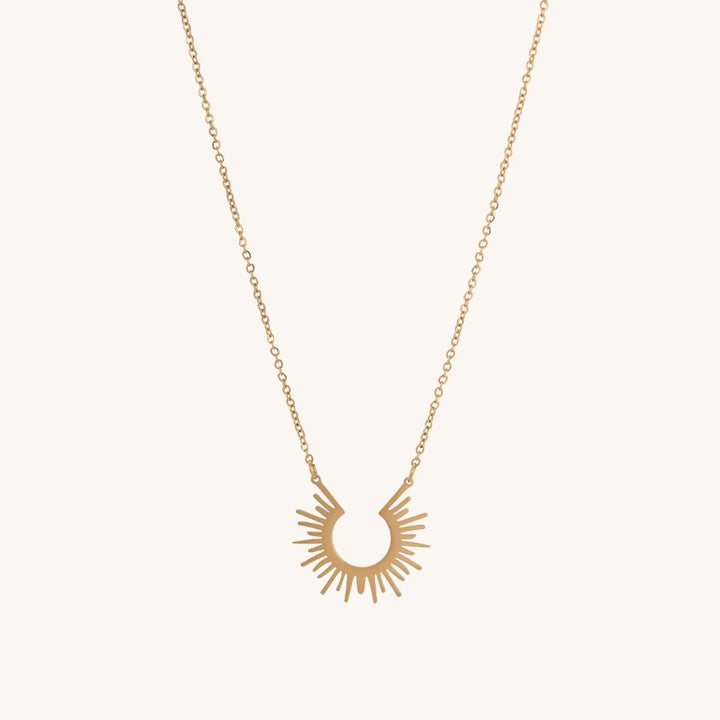 Shop Sun Rays Necklace- 18k Gold Plated Palmonas-2