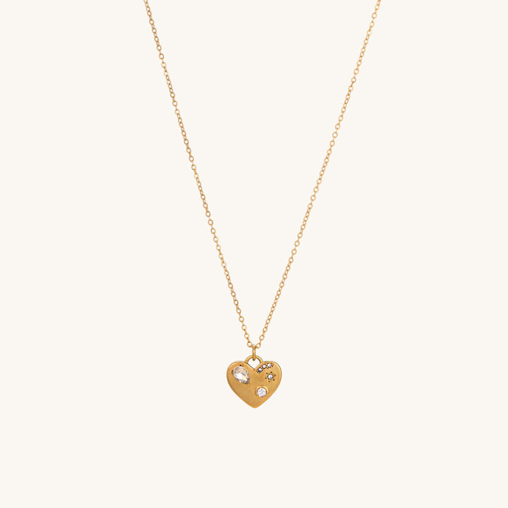 Shop Celestial Heart Necklace- 18k Gold Plated Palmonas-2
