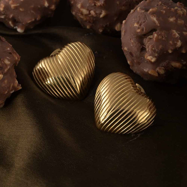 Retro Heart Earrings