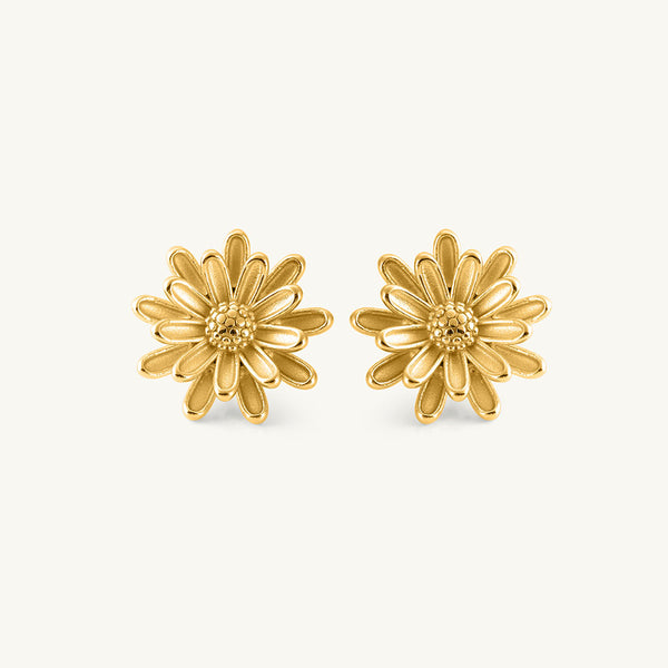 Golden Daisy Earrings