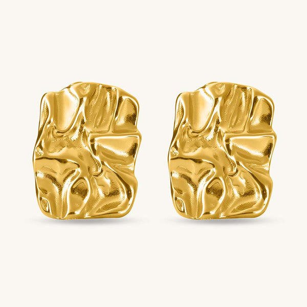 Ruptured Gold Earrings