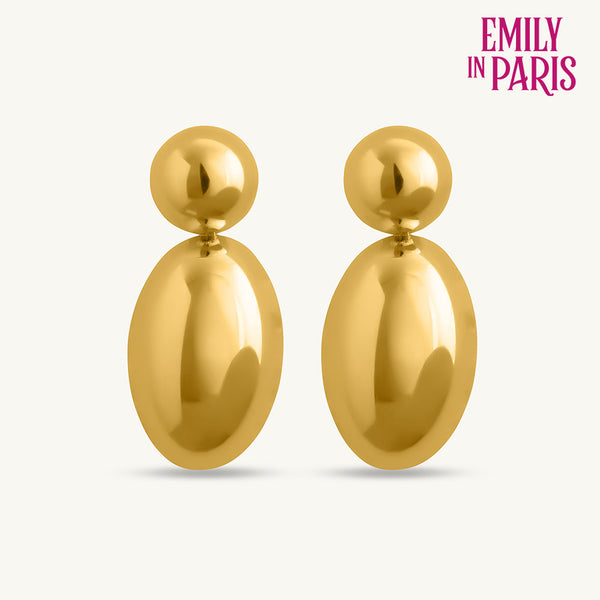Golden Globes Drop Earrings