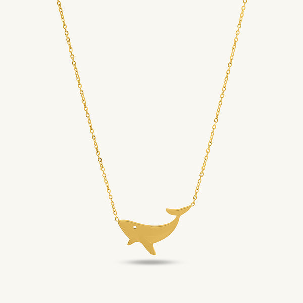 Gilded Shark Necklace
