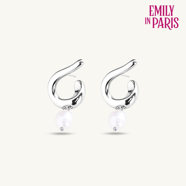 Twisted Pearl Drop Earrings