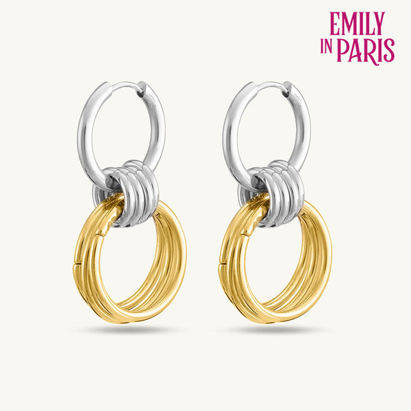 Interlocking Hoop Earrings