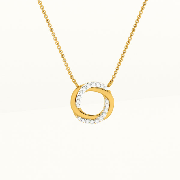 Cherished Connection 0.19 Carat Lab Grown Diamond ~ 14k Gold Pendant with Chain