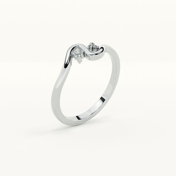Modern Elegance 0.03 Carat Minimal Lab Grown Diamond Ring