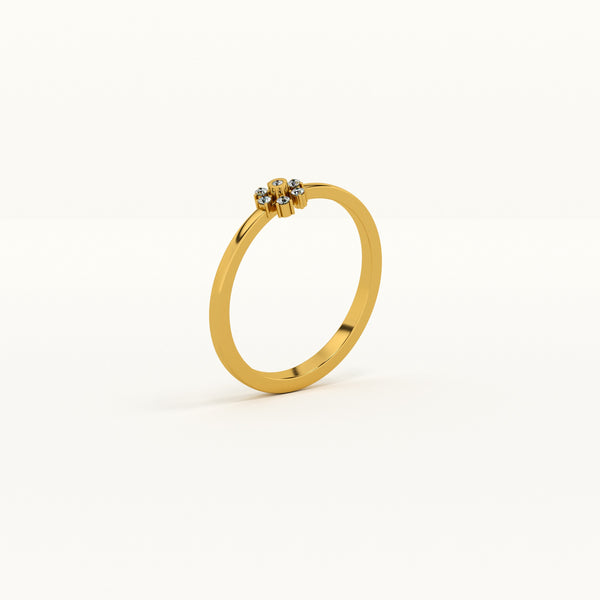Daisy Charm 0.04 Carat Lab-Grown Diamond Ring