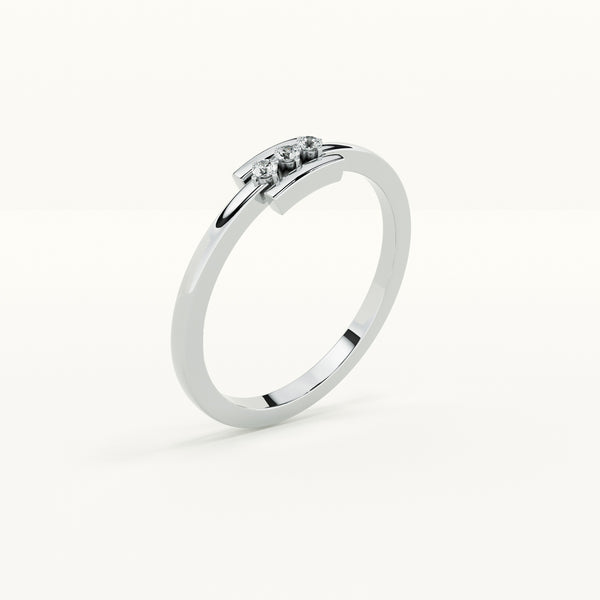 Ziva Glow Minimal 0.04 Carat Lab Grown Diamond Ring