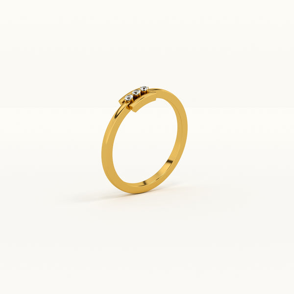 Luminous Band 0.04 Carat Lab-Grown Diamond Ring