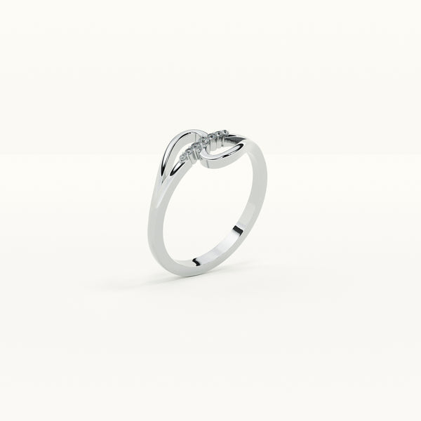 Twilight Loop 0.08 Carat Lab-Grown Diamond Ring