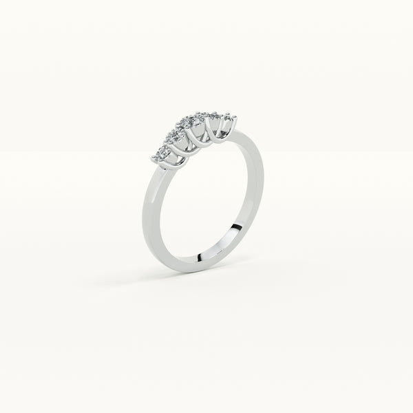 Timeless Beauty Lab-Grown Diamond Silver Ring