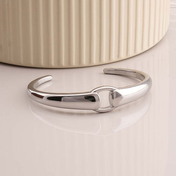Modern Silver Cuff Bracelet