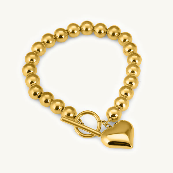 Golden Heartbeat Bracelet