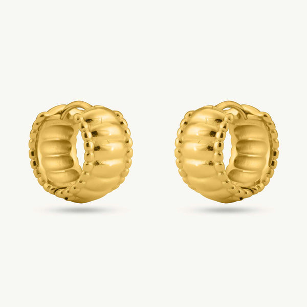 Chunky Hollow Hoop Earrings