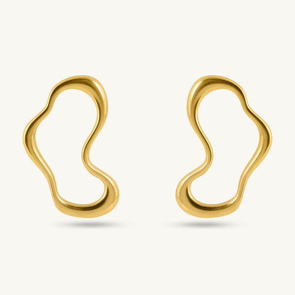 Irregular Wave Drop Earrings