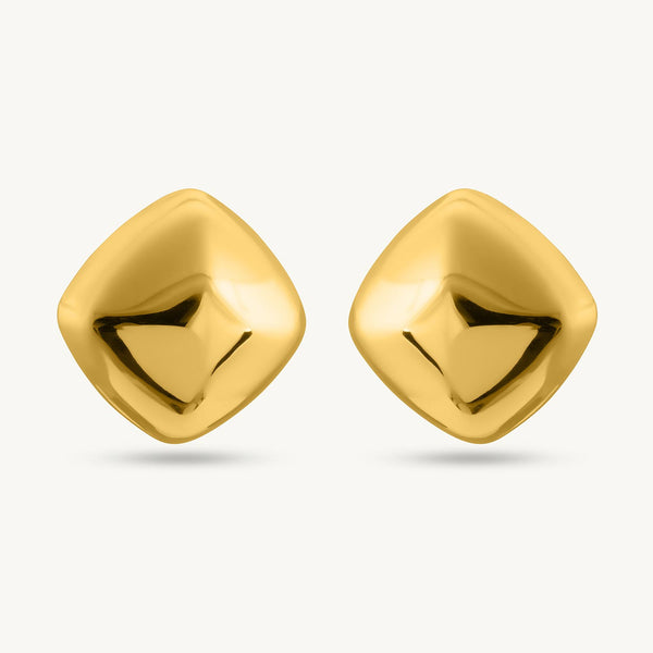 Chunky Cube Stud Earrings