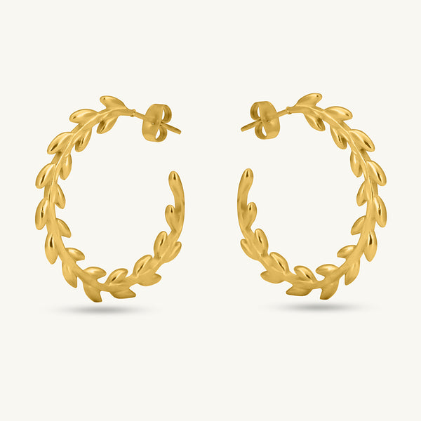 Forest Nymph Hoop Earrings