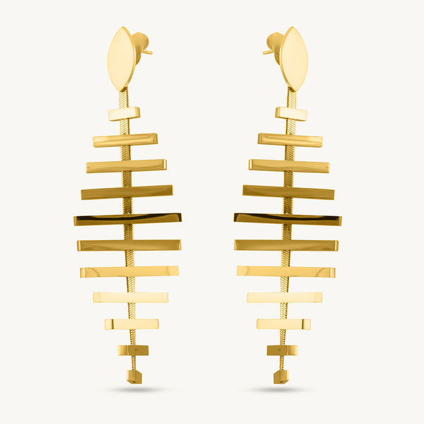 Stacked Bar Earrings