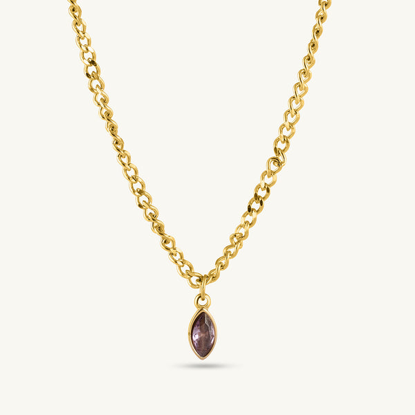 Purple Passion Birthstone Necklace