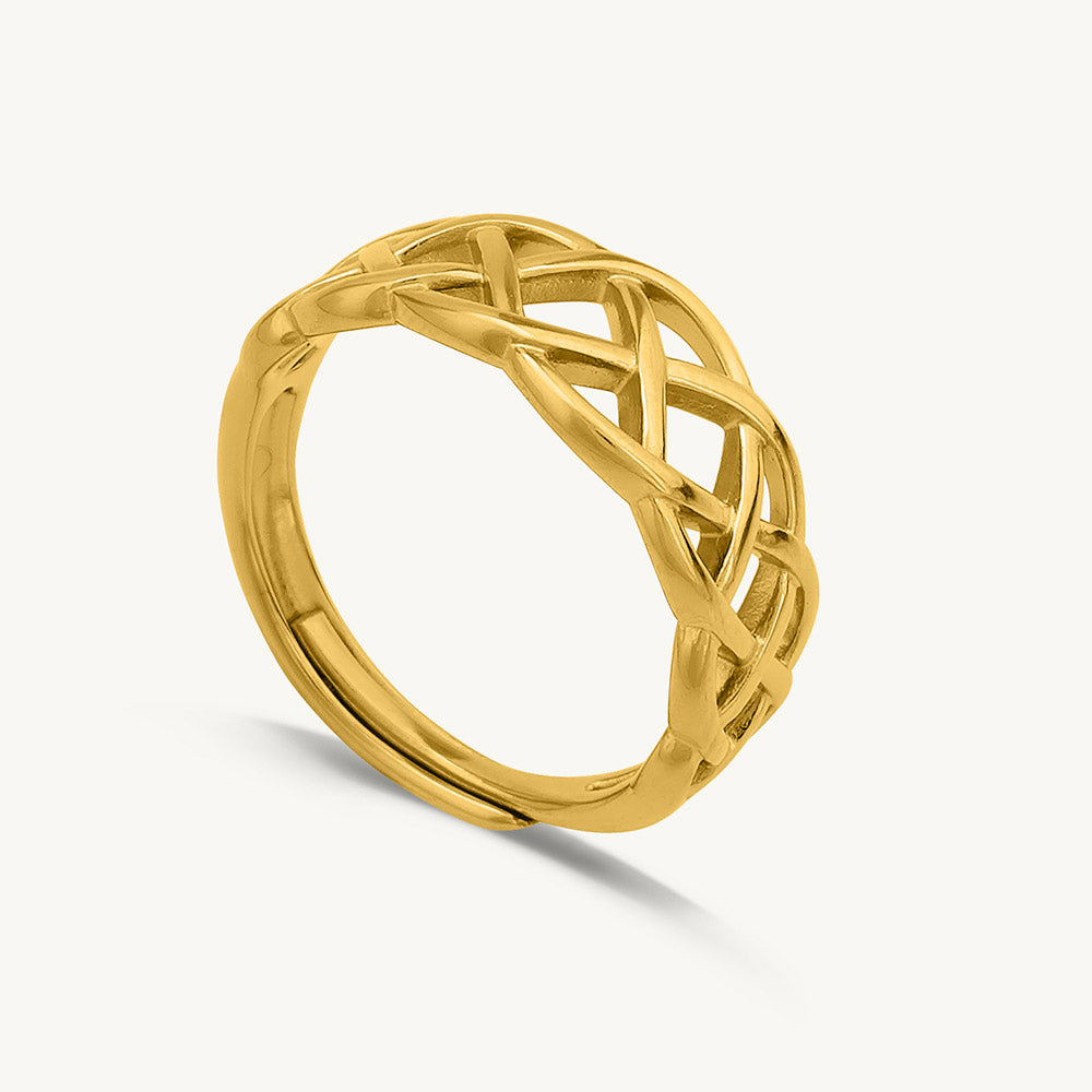 Interlocking Gold Ring – PALMONAS