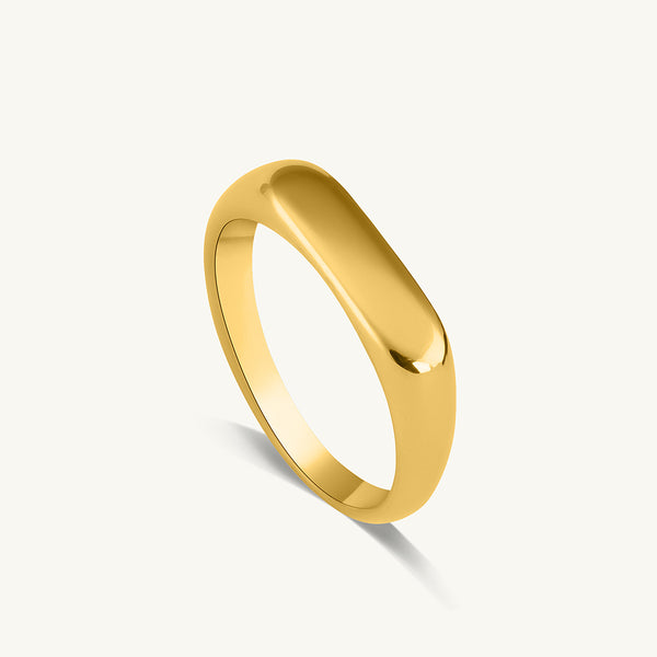 Modern Geometric Gold Ring