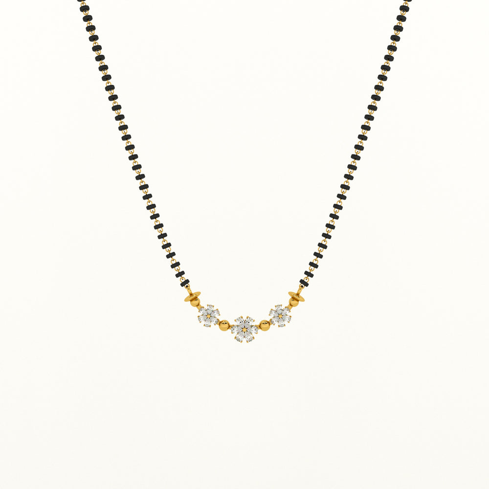 Trinity Blooms 925 Silver Mangalsutra